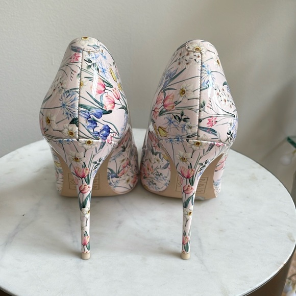 ALDO FLOWER PRINT LIGHT PINK PUMPS, 7.5 - Picture 4 of 6